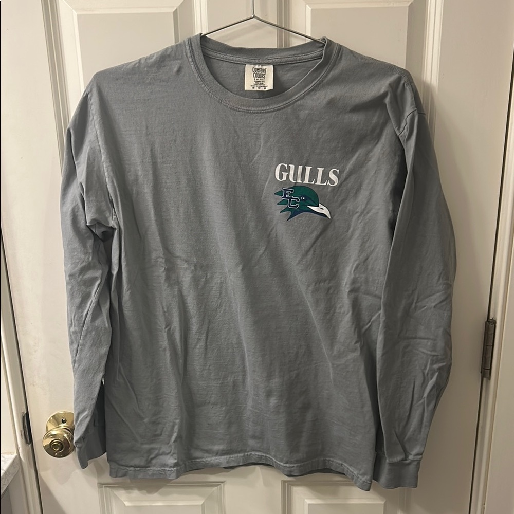 Comfort Colors Gray Long Sleeve Tee Soft Cotton Casual